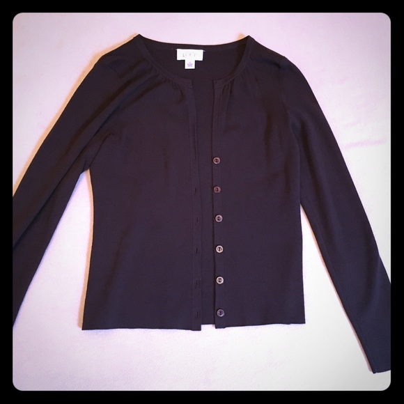 Dark brown LOFT cardigan