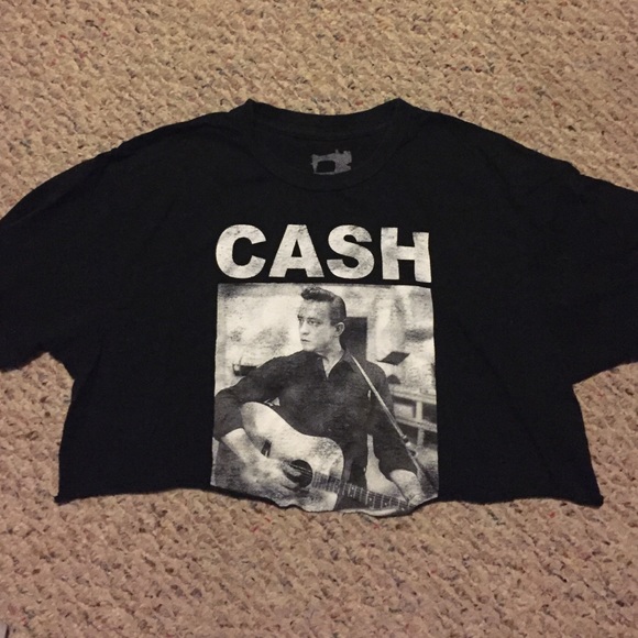 Johnny Cash Crop Top