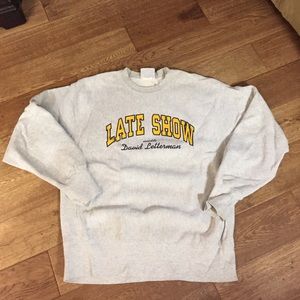 David Letterman sweatshirt