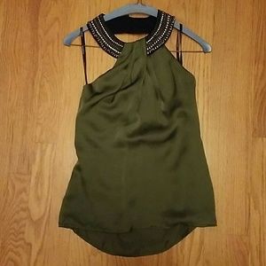 Olive green BeBe top