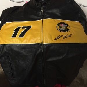 Authentic men's leather racing jacket 🏁