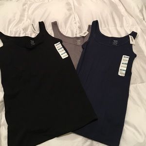 Three Old Navy Fitted Tanks