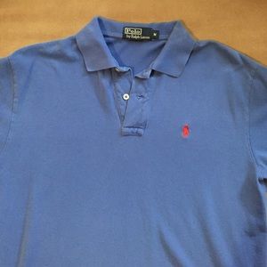 Blue medium polo Ralph Lauren shirt sleeve polo
