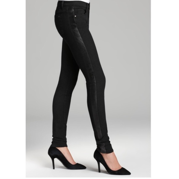 Juicy couture black tux skinny jeans size 28