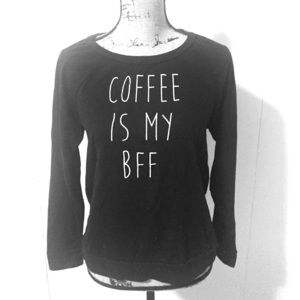 "Coffee is my BFF" medium long sleeve tshirt