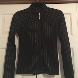 White striped Lulu Lemon Jacket