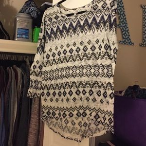 Aztec pattern shirt