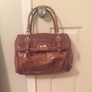 Coach limited edition leather & snakeskin purse