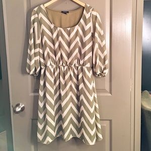 Chevron Print Dress