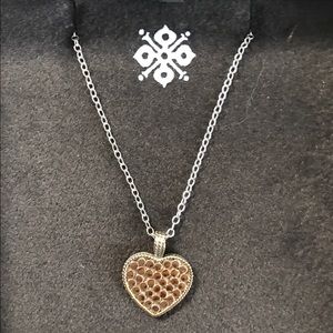 Anna Beck reversible silver/gold necklace