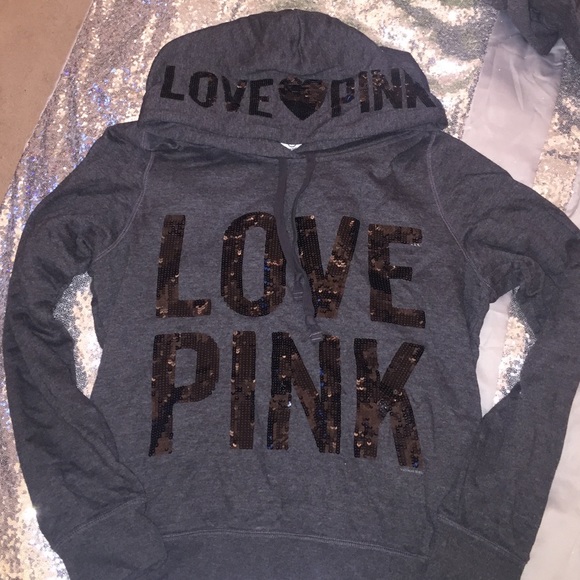 Victoria's Secret PINK Sequin Sweatshirt Hoodie