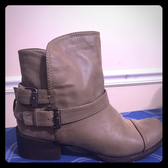 Gray Combat Boots