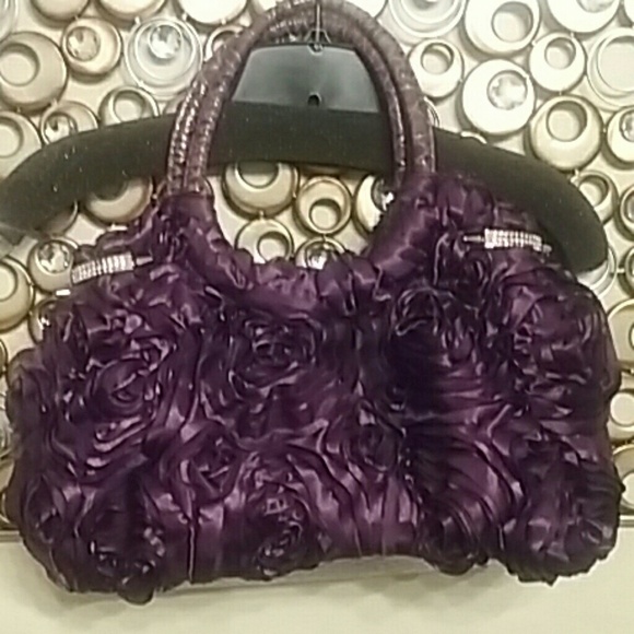 Satin Rose Purse