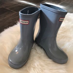 Hunter girls toddler slip on rain boots