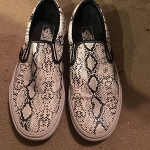 VANS python slip ons