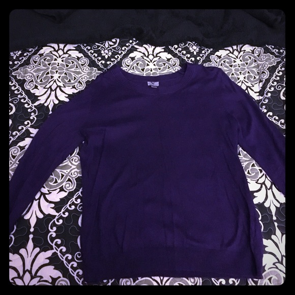 Purple sweater shirt