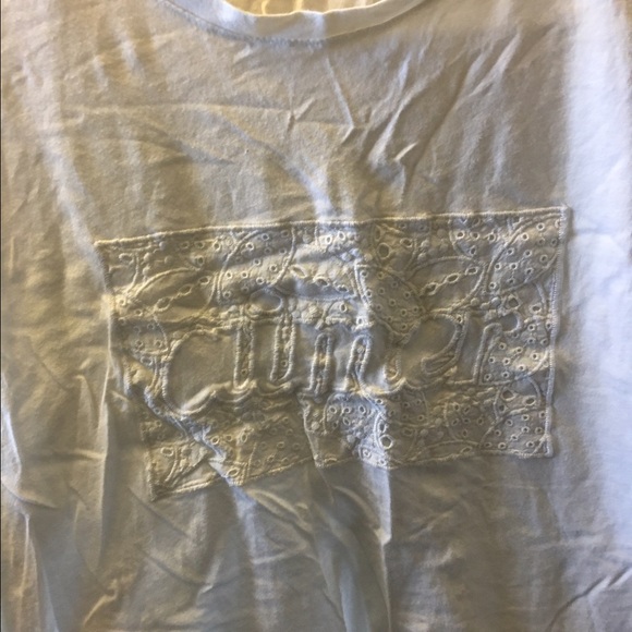 ZARA white tee with cute lace detailing - Picture 2 of 3