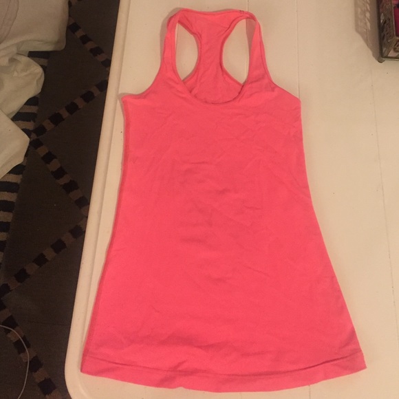 Lululemon hot pink cool racer back tank, size four