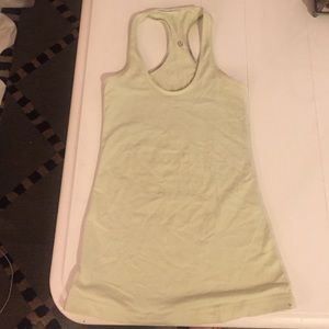 Lululemon cool racer back lemon lime tank, size 2