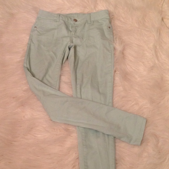 Mint blue pants