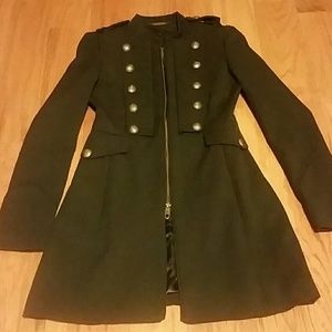 Black above the knee length coat