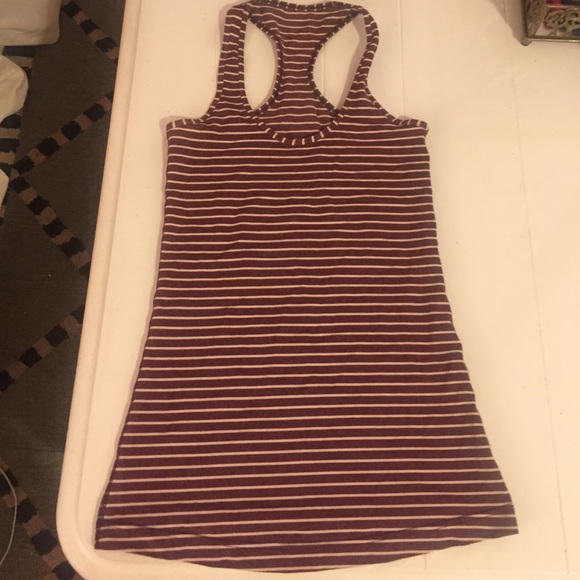 Lululemon red&white stripe cool racerback tank, 2