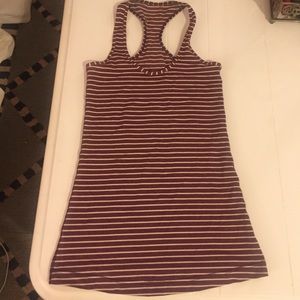 Lululemon red&white stripe cool racerback tank, 2