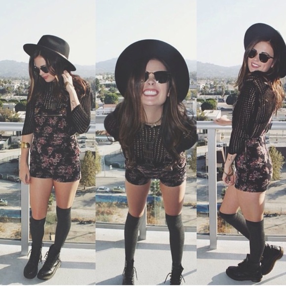 Floral overalls