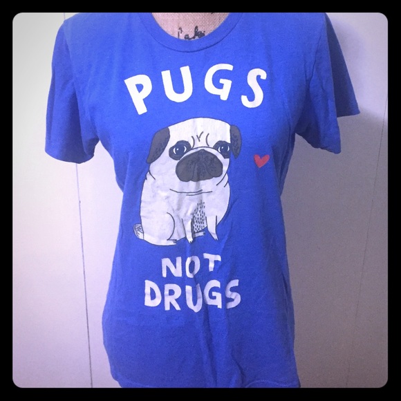 Gemma Correll medium blue tshirt.