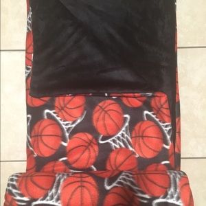 Reversible fleece throw