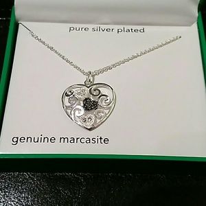 Beautiful Silver Heart Necklace