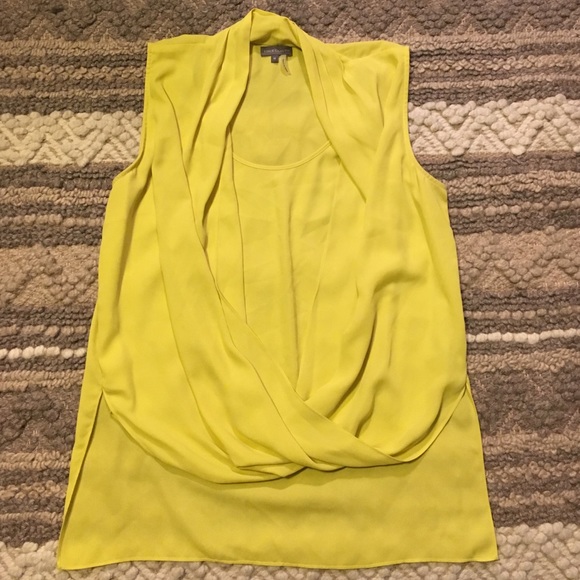Vince Camuto draped front, sleeveless blouse