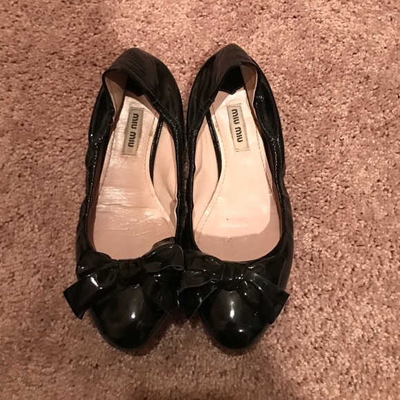 Miu Miu Crystal flat shoes