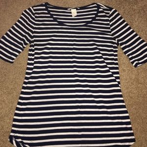 Basic navy and white strip- h&m