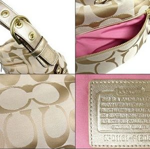 Authentic gold coach purse