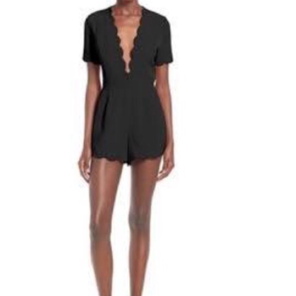 Tobi Pants - Storee deep V Romper