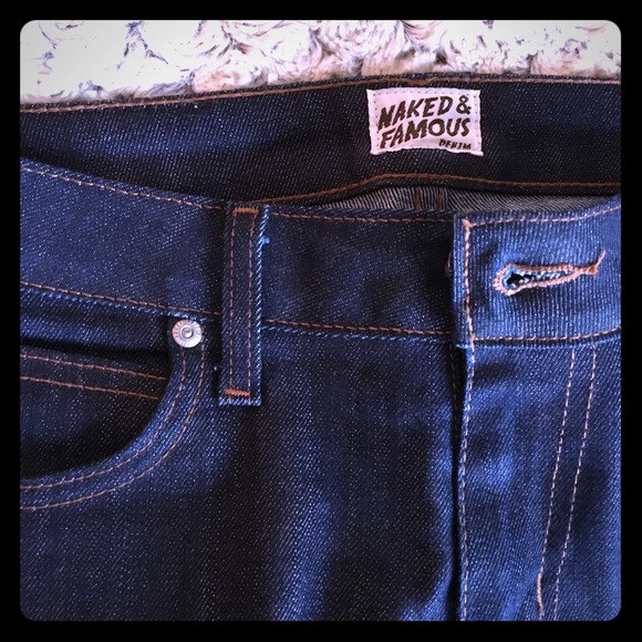 Men's Naked and Famous Indigo Jeans Size 31 Waist
