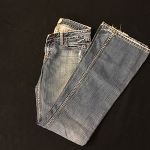 buckle bootcut jeans