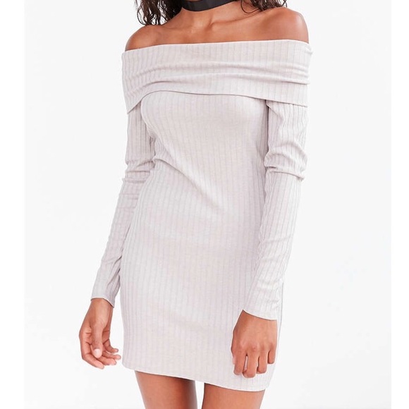 Urban outfitters off the shoulder sweater dress