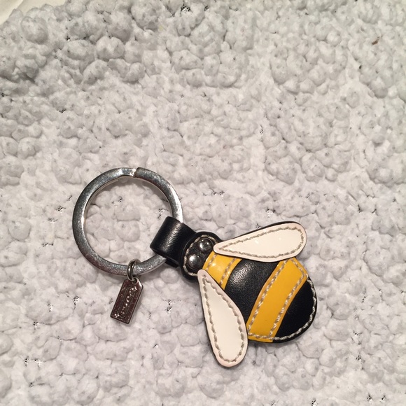 COACH leather Bumble Bee 🐝 keyfob