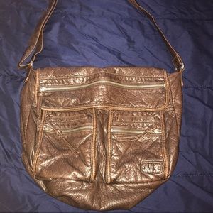 Cross body faux leather bag