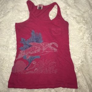 Pink Guy Harvey Racerback Tank