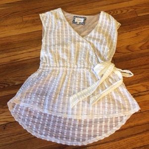 Anthropologie Deletta Faux Wrap Blouse