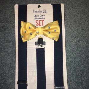 Suspender and Bow tie set