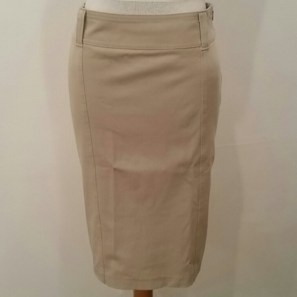 Tan Express straight skirt