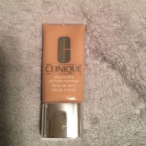 Clinique foundation. Oil free and matte.