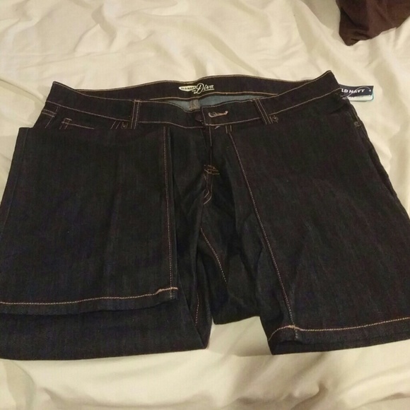 Dark wash denim