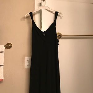 Black wide leg jumpsuit