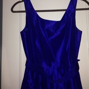 Iridescent blue J.Crew party dress