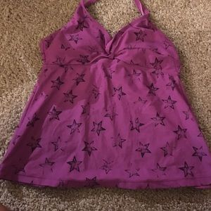 Halter neck bathing top